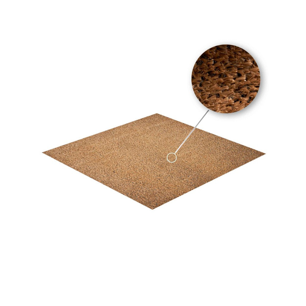 7 mm bej çim halı